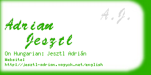 adrian jesztl business card